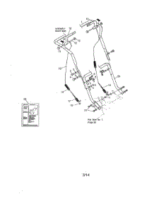 Handle parts for Craftsman Gas Snowblower 536885921 from AppliancePartsPros.com