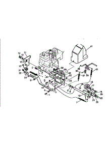 Frame Components parts for Craftsman Gas Snowblower 536886110 from AppliancePartsPros.com