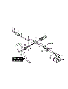 Chute Control Rod parts for Craftsman Gas Snowblower 536886110 from AppliancePartsPros.com
