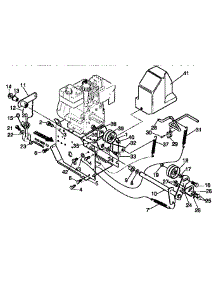 Frame Components Repair parts for Craftsman Gas Snowblower 536886120 from AppliancePartsPros.com