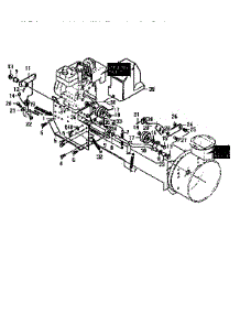 Frame Components parts for Craftsman Gas Snowblower 536886121 from AppliancePartsPros.com