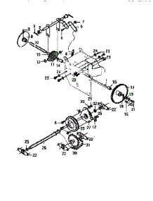 Drive Components parts for Craftsman Gas Snowblower 536886121 from AppliancePartsPros.com