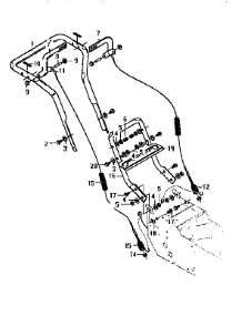 Handle Assembly parts for Craftsman Gas Snowblower 536886121 from AppliancePartsPros.com
