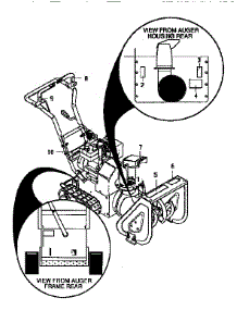 Decals parts for Craftsman Gas Snowblower 536886121 from AppliancePartsPros.com