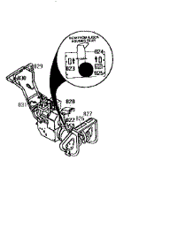Decals parts for Craftsman Gas Snowblower 536886122 from AppliancePartsPros.com