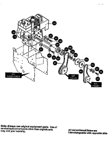 Engine Assembly parts for Craftsman Gas Snowblower 536886140 from AppliancePartsPros.com