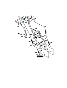 Handle Assembly parts for Craftsman Gas Snowblower 536886141 from AppliancePartsPros.com