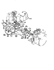 Frame Components Assembly parts for Craftsman Gas Snowblower 536886150 from AppliancePartsPros.com