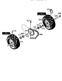 Wheel Assembly parts for Craftsman Gas Snowblower 536886150 from AppliancePartsPros.com