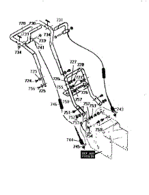 Handle Assembly parts for Craftsman Gas Snowblower 536886150 from AppliancePartsPros.com