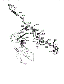 Chute Control Rod Assembly parts for Craftsman Gas Snowblower 536886150 from AppliancePartsPros.com