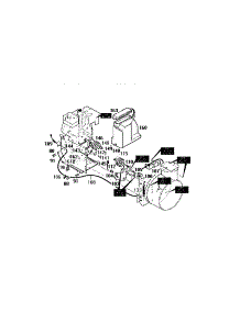 Frame Components Assembly parts for Craftsman Gas Snowblower 536886160 from AppliancePartsPros.com