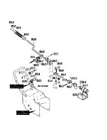Chute Control Rod Assembly parts for Craftsman Gas Snowblower 536886160 from AppliancePartsPros.com