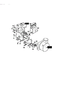 Frame Components Assembly parts for Craftsman Gas Snowblower 536886161 from AppliancePartsPros.com