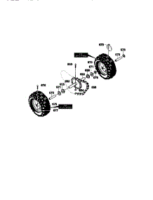 Wheel Assembly parts for Craftsman Gas Snowblower 536886161 from AppliancePartsPros.com
