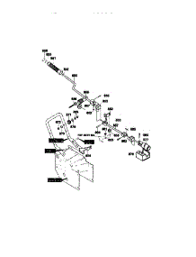 Chute Control Rod Assembly parts for Craftsman Gas Snowblower 536886161 from AppliancePartsPros.com