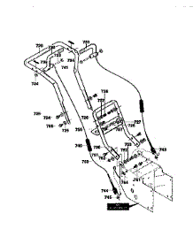 Handle Assembly parts for Craftsman Gas Snowblower 536886190 from AppliancePartsPros.com