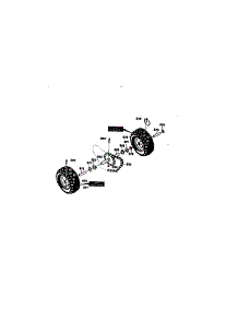 Wheel Assembly parts for Craftsman Gas Snowblower 536886190 from AppliancePartsPros.com