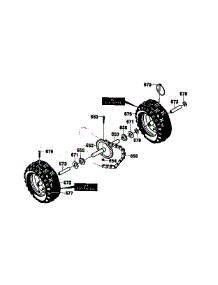 Wheel Assembly parts for Craftsman Gas Snowblower 536886191 from AppliancePartsPros.com