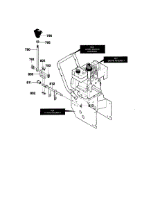 Shift Yoke Assembly parts for Craftsman Gas Snowblower 536886260 from AppliancePartsPros.com