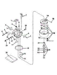 Carburetor 632334A (71 / 143) parts for Craftsman Gas Snowblower 536886280 from AppliancePartsPros.com