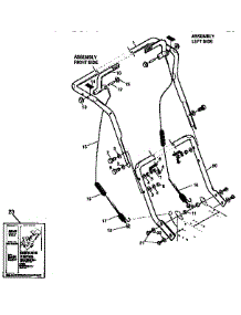Handle Assembly parts for Craftsman Gas Snowblower 536886280 from AppliancePartsPros.com