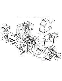 Frame Components parts for Craftsman Gas Snowblower 536886280 from AppliancePartsPros.com