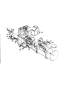 Frame Assembly parts for Craftsman Gas Snowblower 536886281 from AppliancePartsPros.com