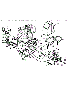 Frame Components Repair Parts parts for Craftsman Gas Snowblower 536886330 from AppliancePartsPros.com
