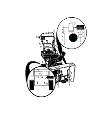 Decals parts for Craftsman Gas Snowblower 536886331 from AppliancePartsPros.com