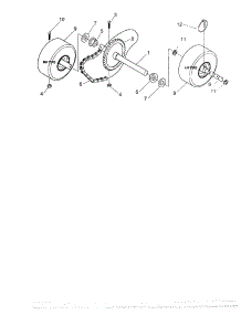 Wheel Assembly parts for Craftsman Gas Snowblower 536886331 from AppliancePartsPros.com