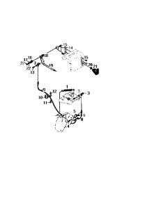 Cable Assembly parts for Craftsman Gas Snowblower 536886332 from AppliancePartsPros.com