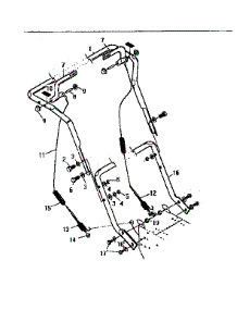 Left And Right Handle Assembly parts for Craftsman Gas Snowblower 536886332 from AppliancePartsPros.com