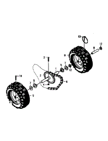 Wheel Assembly parts for Craftsman Gas Snowblower 536886332 from AppliancePartsPros.com