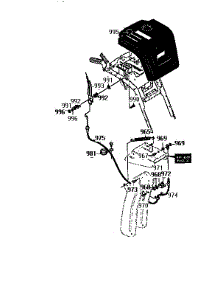 Remote Chute Assembly parts for Craftsman Gas Snowblower 536886350 from AppliancePartsPros.com