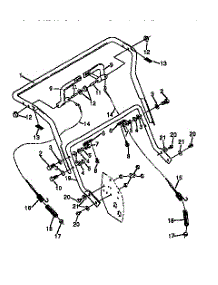 Handle Assembly parts for Craftsman Snow Blower 536886360 from AppliancePartsPros.com
