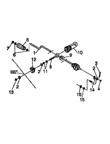 Chute Control Rod Assembly parts for Craftsman Snow Blower 536886360 from AppliancePartsPros.com