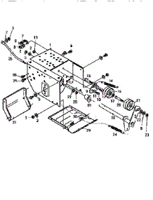 Frame parts for Craftsman Snow Blower 536886380 from AppliancePartsPros.com