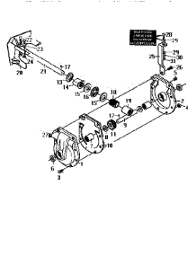 Gear Case parts for Craftsman Snow Blower 536886380 from AppliancePartsPros.com
