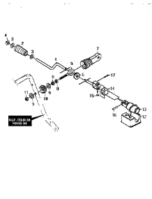Chute Control Rod parts for Craftsman Snow Blower 536886380 from AppliancePartsPros.com