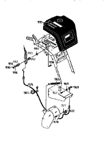 Remote Chute Assembly parts for Craftsman Snow Blower 536886390 from AppliancePartsPros.com