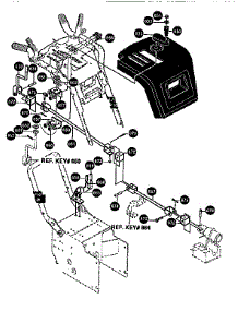 Chute Control Rod Assembly parts for Craftsman Snow Blower 536886390 from AppliancePartsPros.com