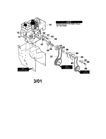 Frame Assembly parts for Craftsman Gas Snowblower 536886440 from AppliancePartsPros.com