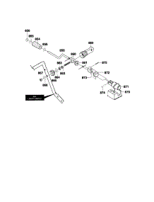 Chute Control Rod Assembly parts for Craftsman Gas Snowblower 536886440 from AppliancePartsPros.com