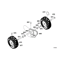 Wheels parts for Craftsman Gas Snowblower 536886450 from AppliancePartsPros.com
