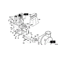 Frame Components parts for Craftsman Gas Snowblower 536886490 from AppliancePartsPros.com