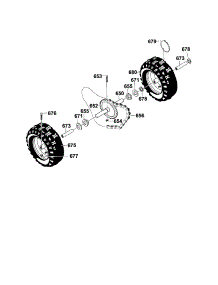 Wheels parts for Craftsman Gas Snowblower 536886490 from AppliancePartsPros.com