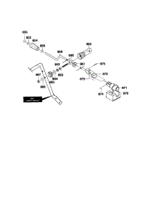 Chute Rod parts for Craftsman Gas Snowblower 536886490 from AppliancePartsPros.com