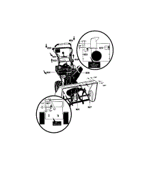 Decals parts for Craftsman Gas Snowblower 536886520 from AppliancePartsPros.com