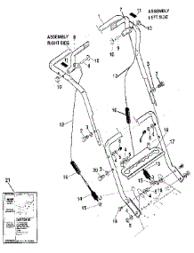 Handle Assembly parts for Craftsman Gas Snowblower 536886531 from AppliancePartsPros.com